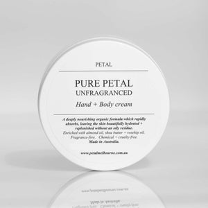 Hand + Body Cream - Pure (Unfragranced) - Petal Melbourne