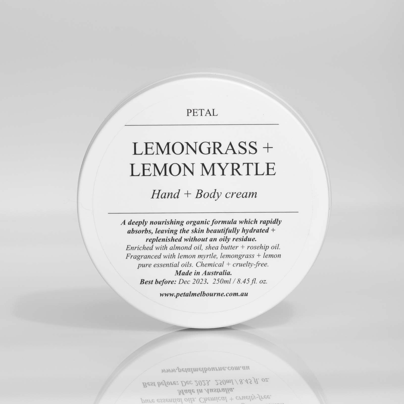 Hand + Body Cream - Lemongrass + Lemon Myrtle