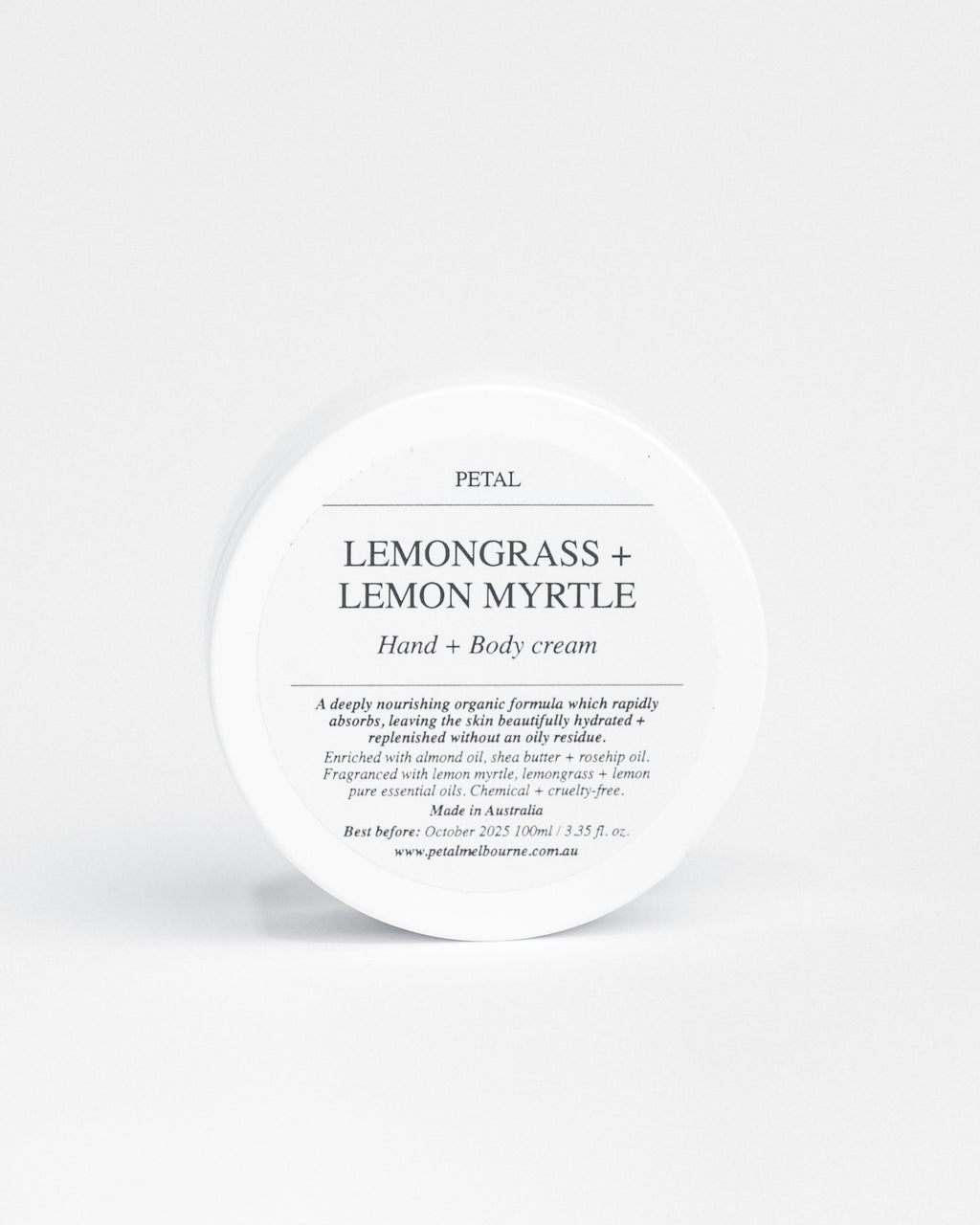 Hand + Body Cream - Lemongrass + Lemon Myrtle