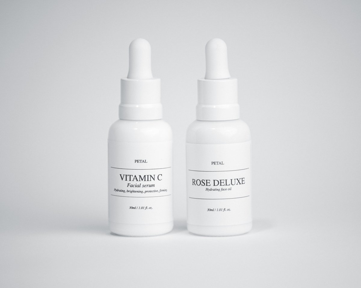 Rose deluxe hydrating face oil + Vitamin C serum - Petal Melbourne