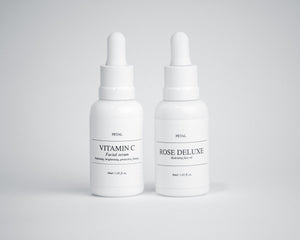 Rose deluxe hydrating face oil + Vitamin C serum - Petal Melbourne