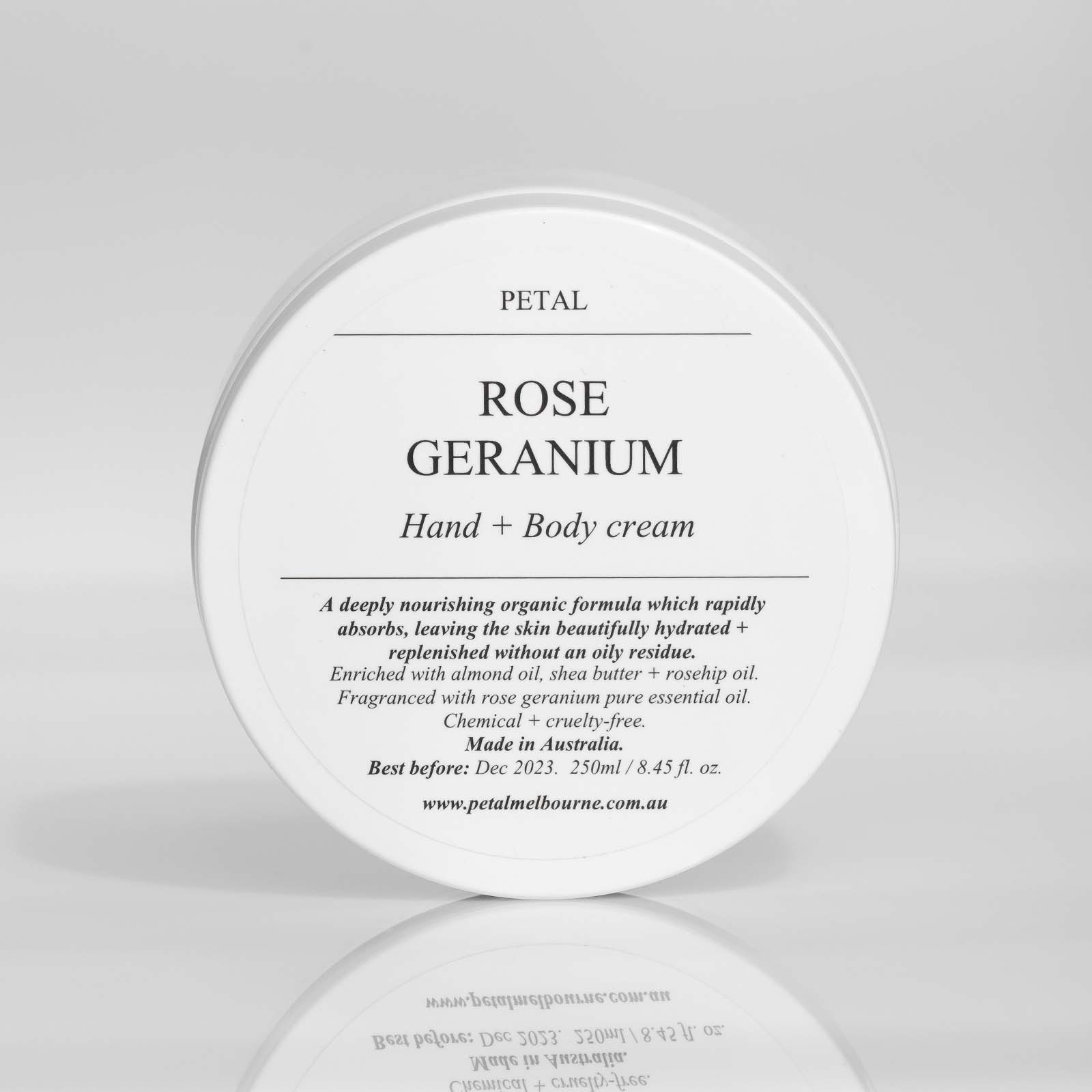 Hand + Body Cream - Rose Geranium